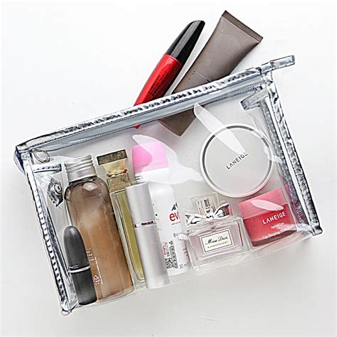 clear small make up bag